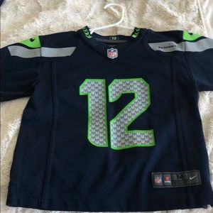 Kid size medium Seattle Seahawks jersey